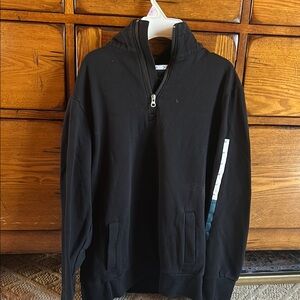 Men's Black Half-Zip Sweater